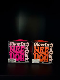 Schylling NeeDoh Glow in the Dark Stress Toys – Set of 2 or Sold Individually