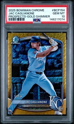 JAC CAGLIANONE BOWMAN CHROME PROSPECTS | GOLD SHIMMER BCP154