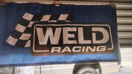24 In × 48 In Weld Racing Vinyl Banner 