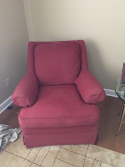 Burgundy chair