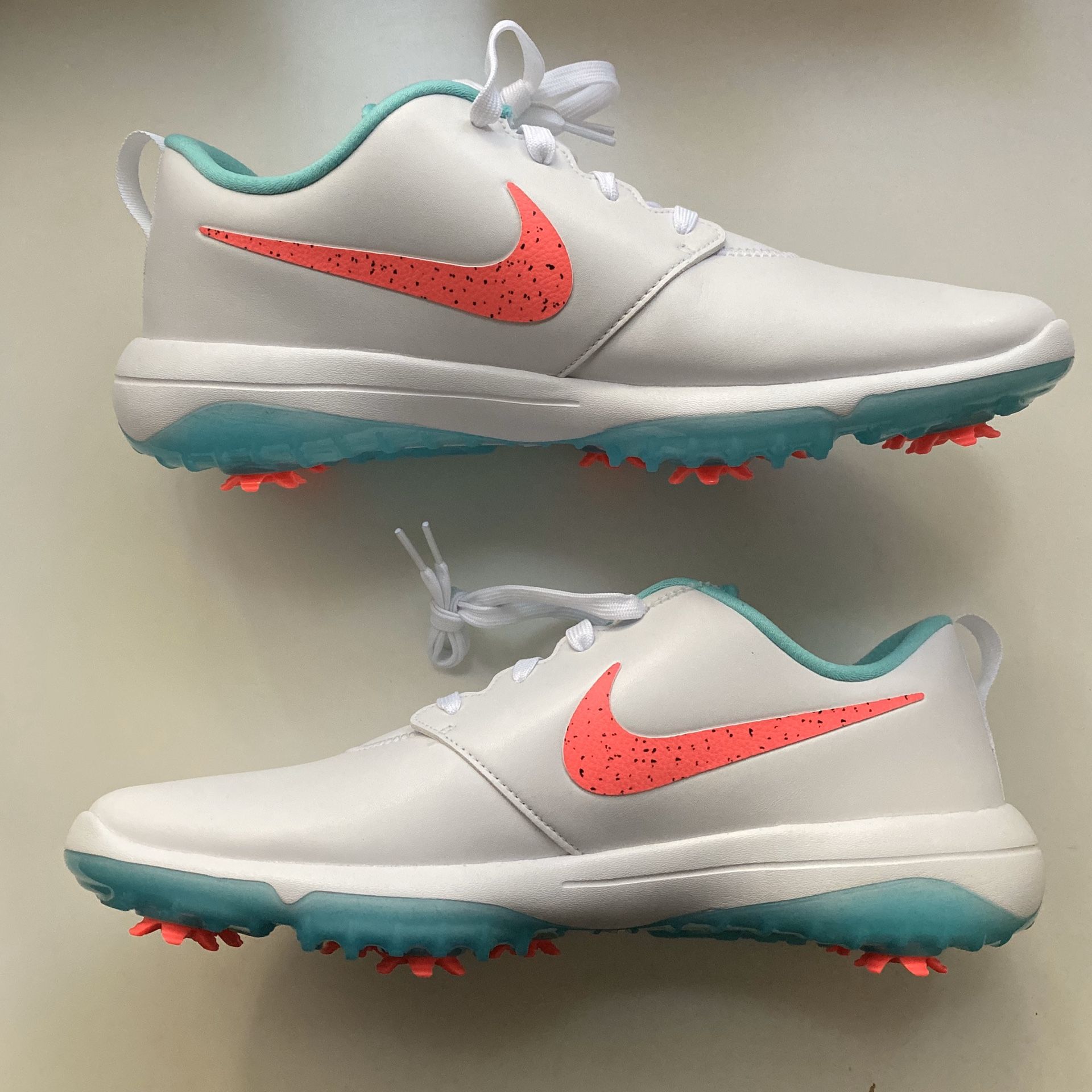 Men's Nike Roshe G Tour Golf Shoes Hot Punch Comfort White Sz 11.5