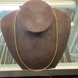 14KT Gold Rope Chain 35975-1