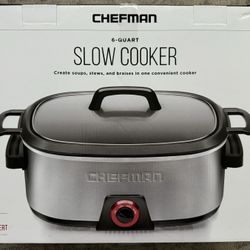 BRAND NEW - Chefman 6 Qt. Slow Cooker 
