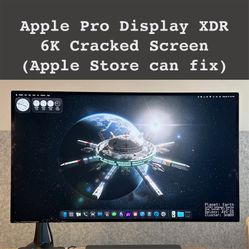 Apple Pro Display XDR 32” Nanotexture Cracked  Original Box VESA Mount