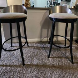 
Pair Of Vintage Style Metal Stools