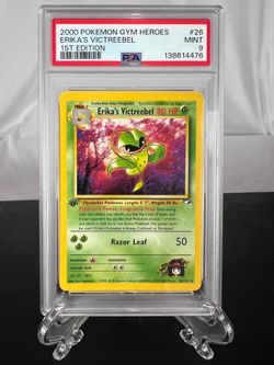 1st Edition Erika's Victreebel PSA MINT 9!! FRESH SLAB!!!