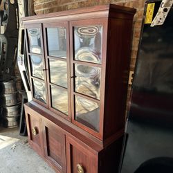 Beautiful Wood China Cabinet With Shelves