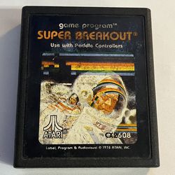 Super Breakout Atari 2600 Retro Gaming Cartridge CX2608  Tested