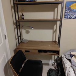 Industrial Ladder Desk w/ chair