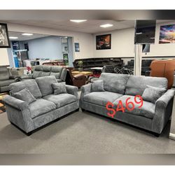 2 Piece Corduroy Sofa And Loveseat Set  // Limited Time Offer 