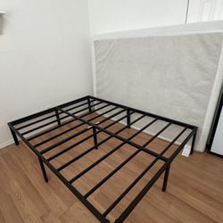 FREE full bed setup (metal frame + mattress)