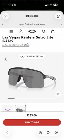 Oakley Sutro Lite Las Vegas Raiders Sunglasses