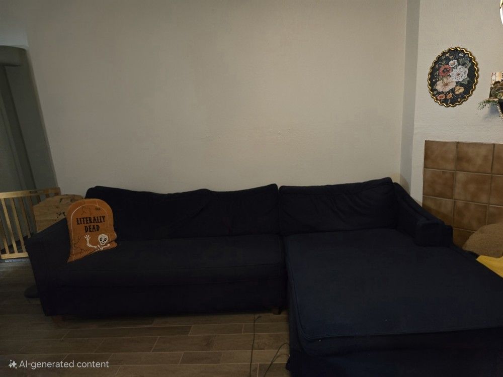 Dark Blue Sectional Couch