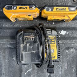 DeWalt batteries and charger