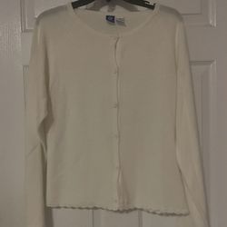 White Cardigans & Tops Sizes L & XL $2.00 Each 