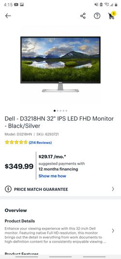 Dell 32 Monitor: D3218HN