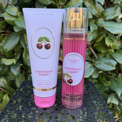 Bath & Body Works Sweetheart Cherry Body Mist & Body Cream