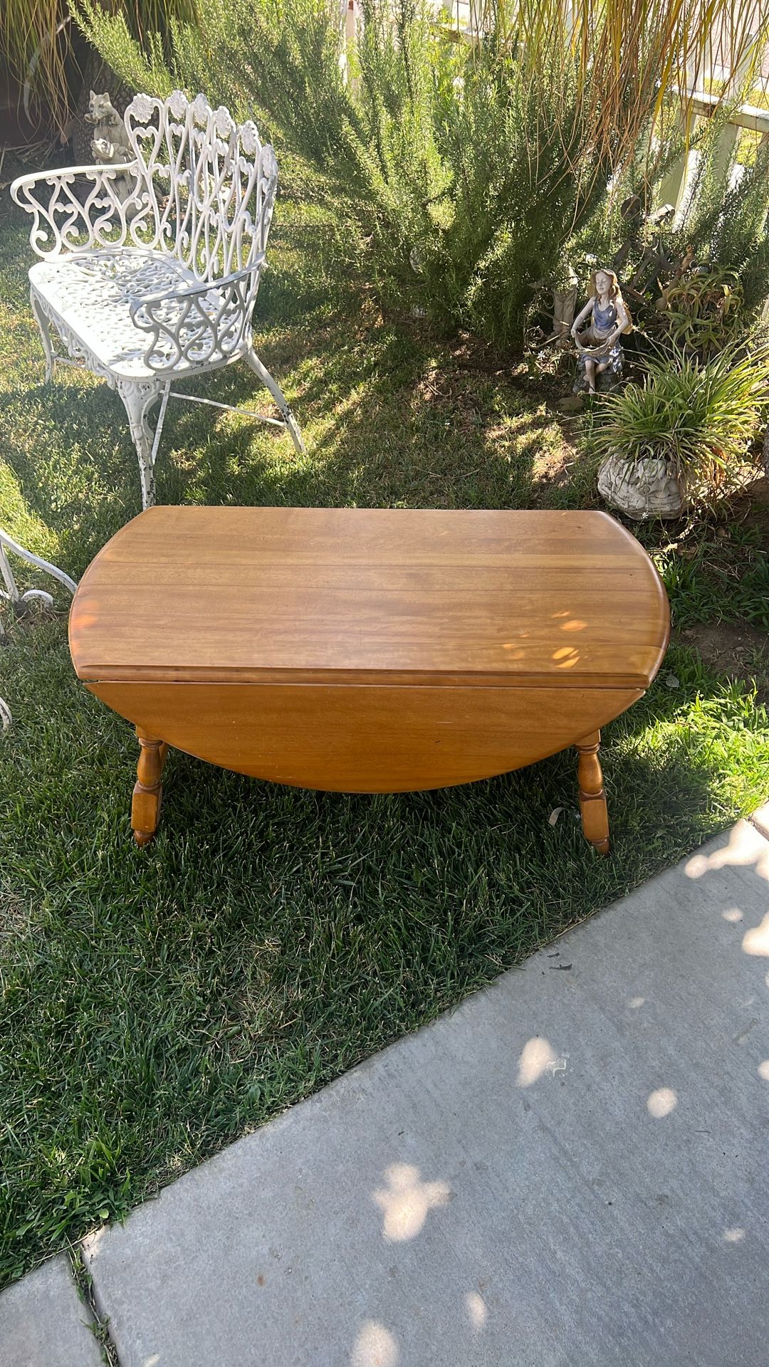Mid Century Maple Drop Leaf Table
