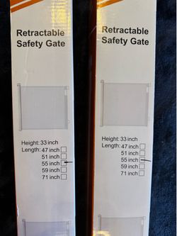 Retractable baby gates
