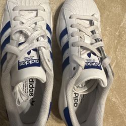 Blue And White Adidas 
