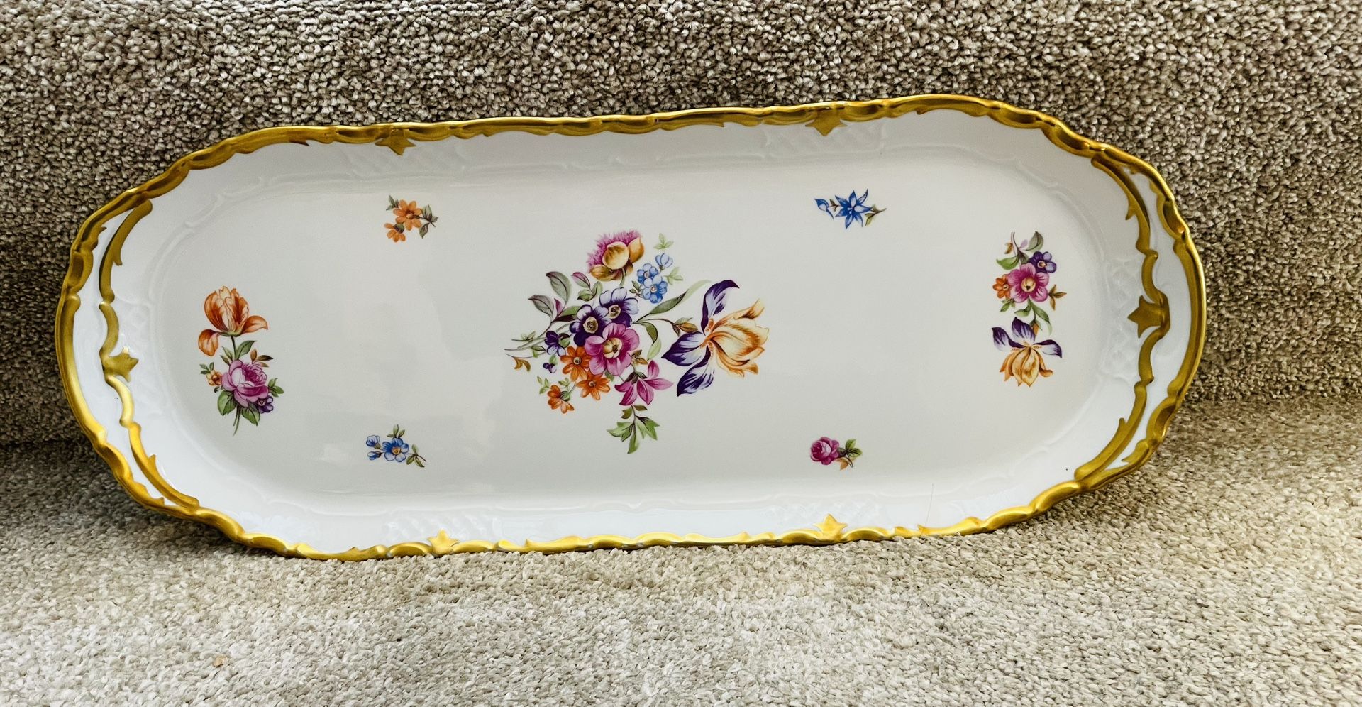 Vintage Rosenthal German Fine China Long Tray 
