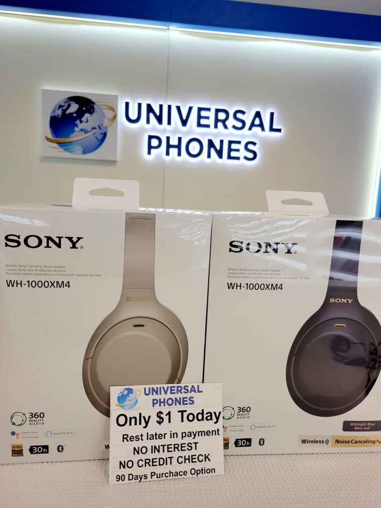 XM4 Headphones New In Box. Lowest Price Guaranteed. Pay $1...