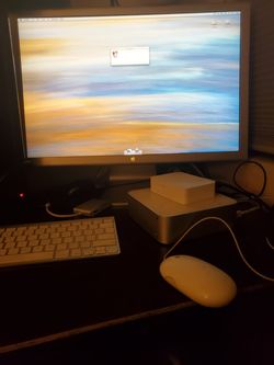 Mac Mini and Apple Monitor