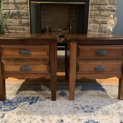  Solid Wood Occasional End  Tables