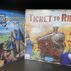 Tickets To Ride And Carcassonne Board Games