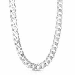 8.4mm curb chain sterling silver