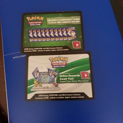 Pokémon Code Cards