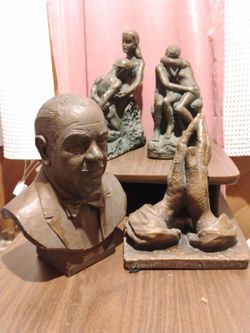 Bronze Like Sculptures And Bust