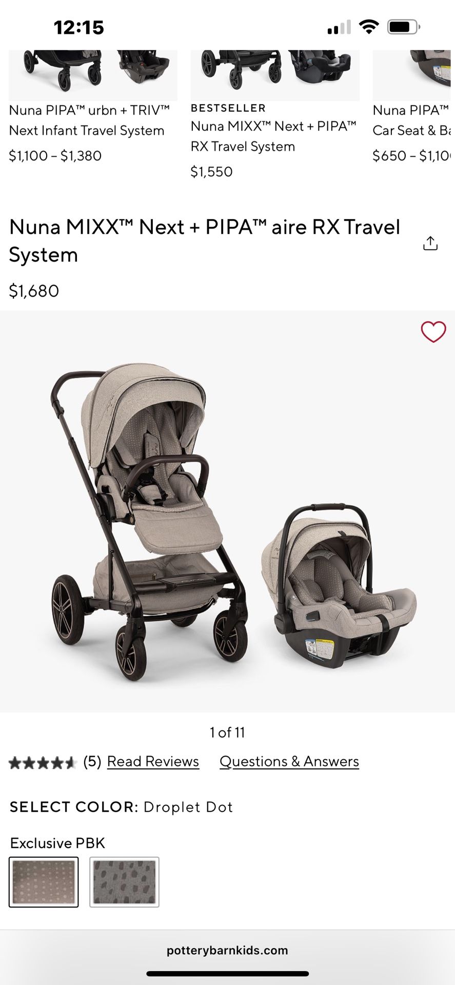 Nuna Stroller