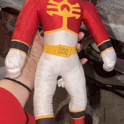 Vintage Power Rangers Mega force Red Ranger Plush Toy In Great Condition .approximately 14 In Tall . Located Off Lake Mead And Simmons Area Asking $10
