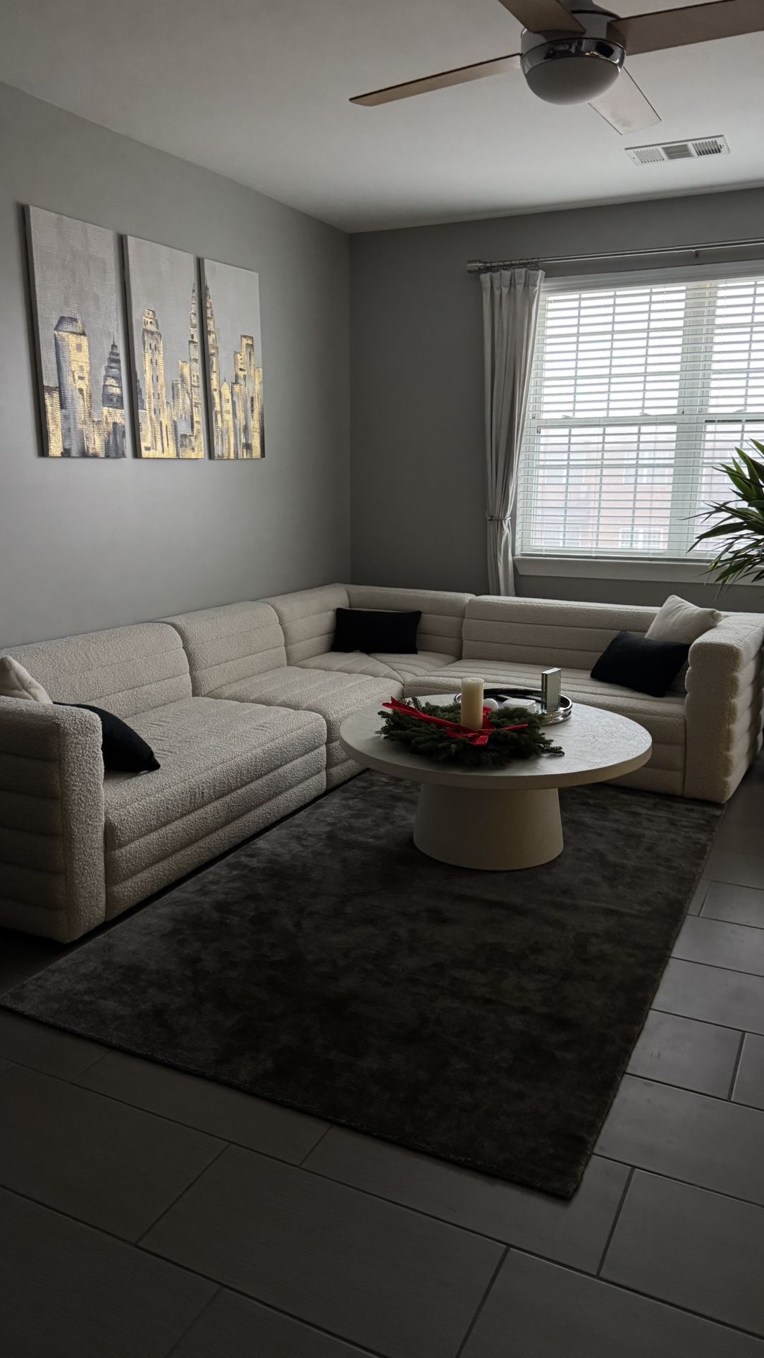 LIKE NEW CB2 SECTIONAL SOFA 4-PIECE