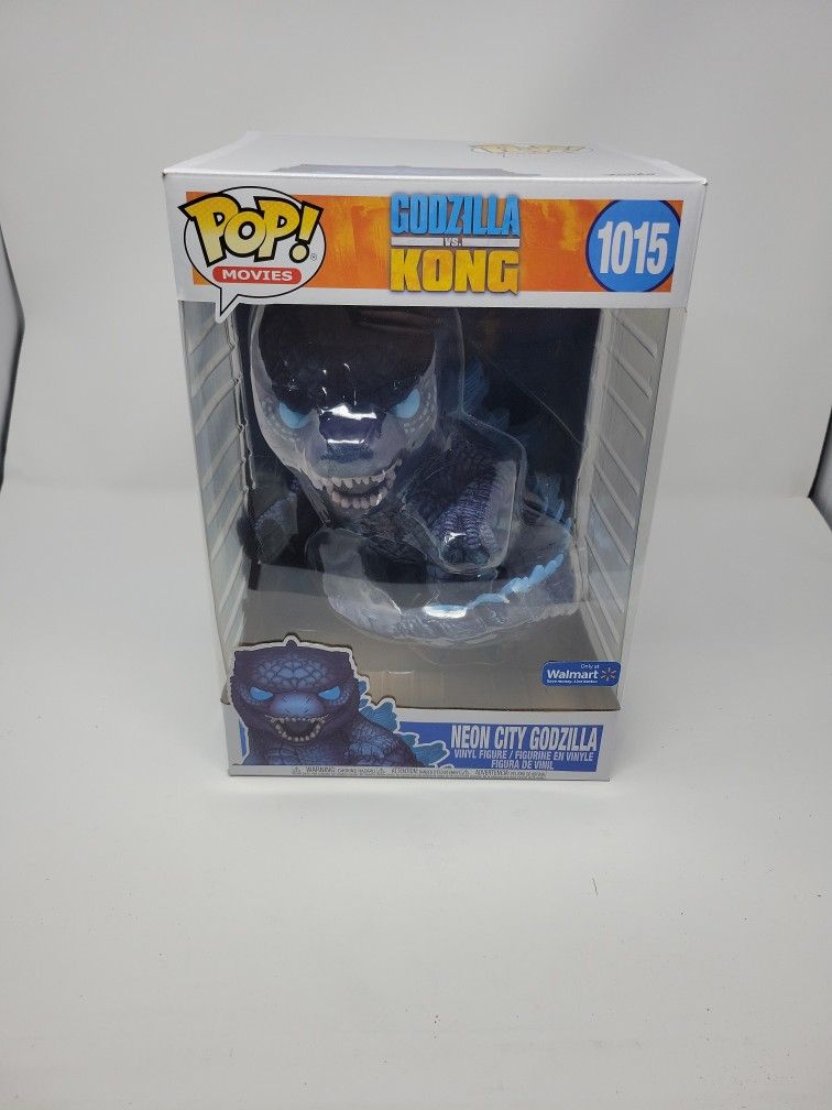 Large Neon City Godzilla Kong Funko Pop 1015 Walmart Exclusive