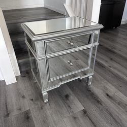 Glass / Mirrored Nightstand