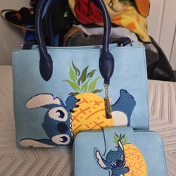 Loungefly Disney Lilo & Stitch Chenille Stitch Handbag With Wallet
