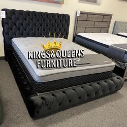 New Queen Bed Frame With Mattress 