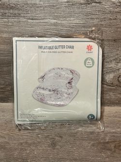 Inflatable Glitter Chair - Pool Float for Kids