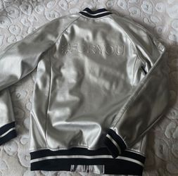 Zara Men faux leather  bomber jacket