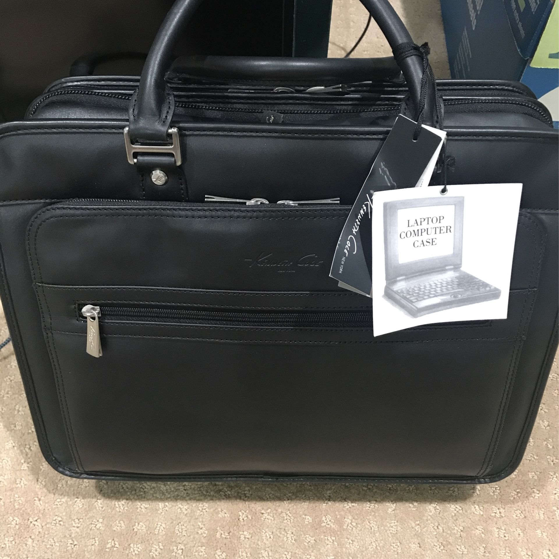 Kenneth Cole Laptop Leather Case Bag