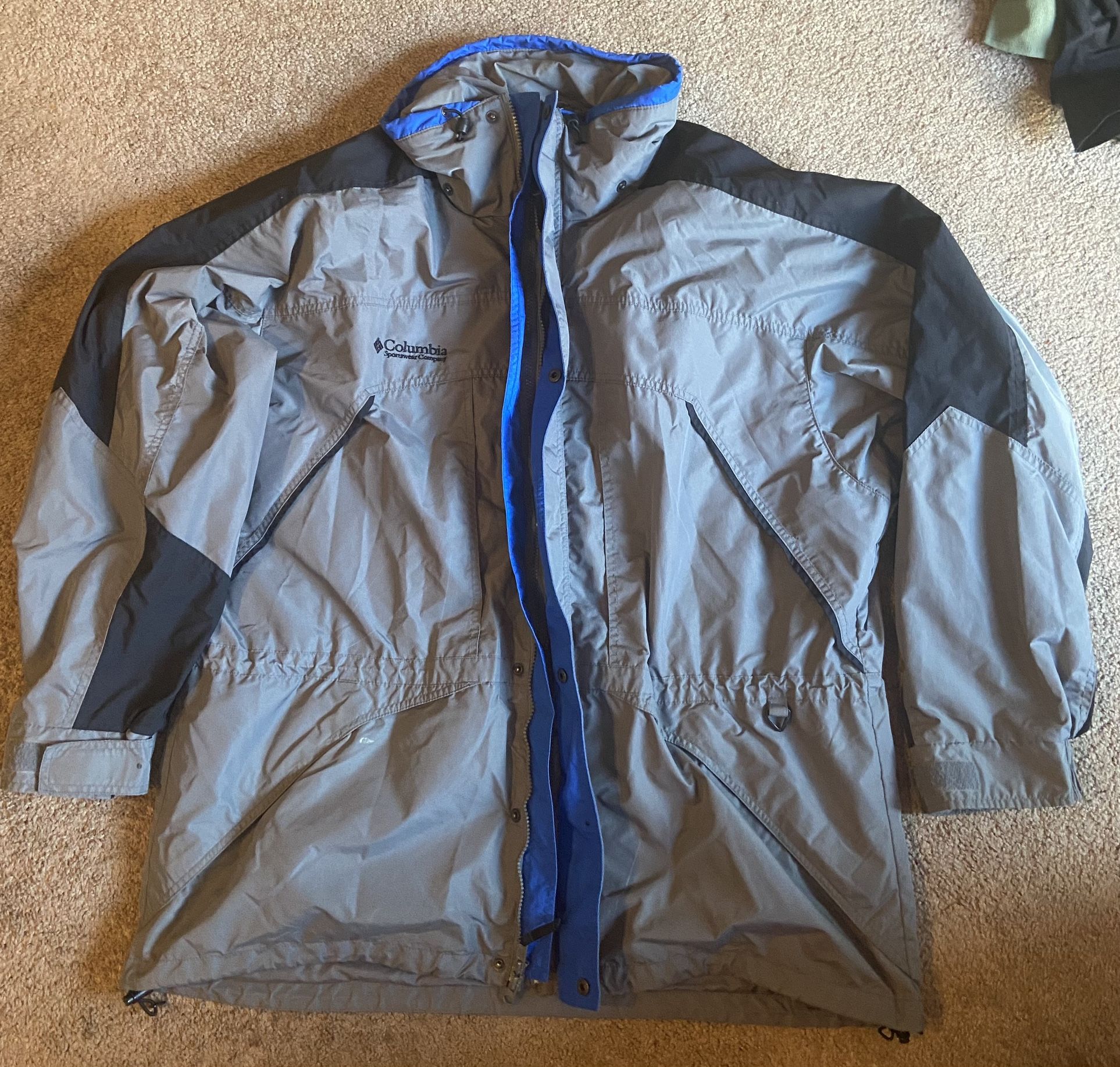 Columbia Windbreaker Jacket Full Zip Men's XL RN 69724