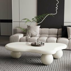 Modern white coffee table