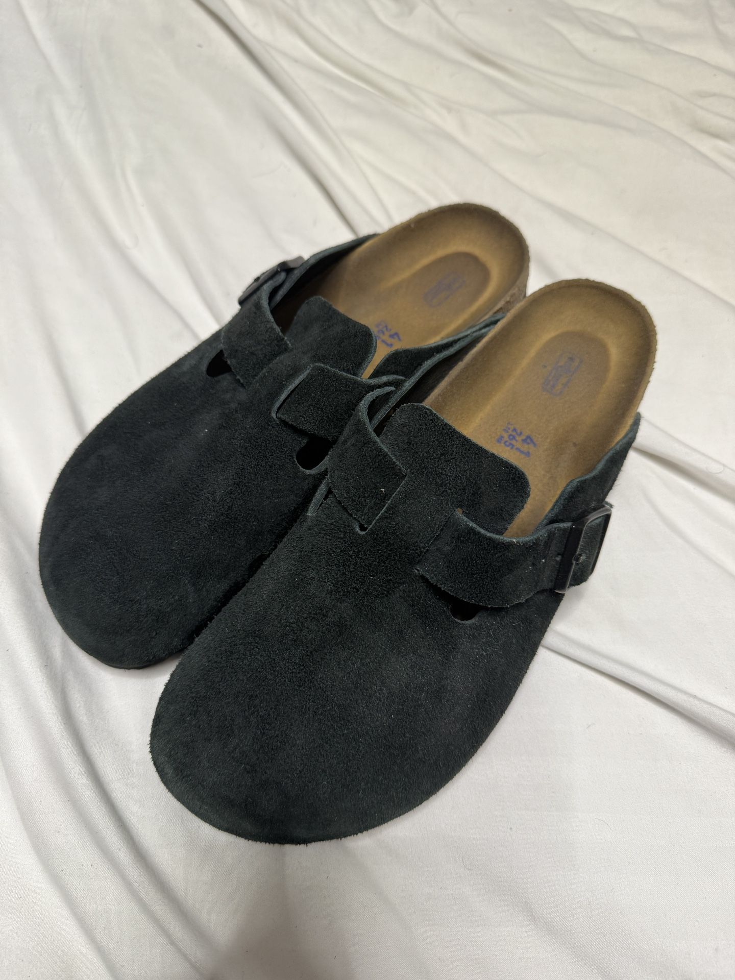Black Suede Birkenstock Boston 41 Men