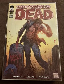 Image Comics The Walking Dead #100 Rick Grimes Horror Comic Adlard Cover