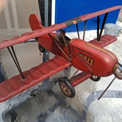 1930s Hand Made wood Biplane