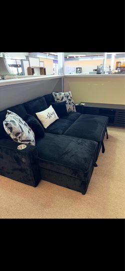 Sectional Pull Out Bed with Storage Chaise