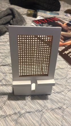 White Wood Frame with Cane Weave Insert