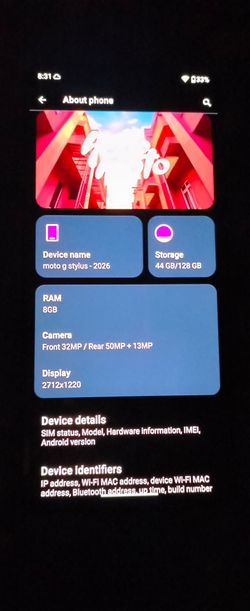 Moto G stylus 2026